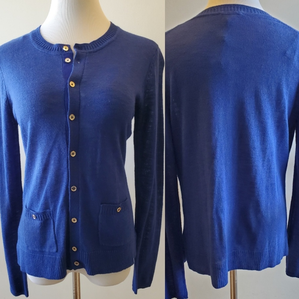 ⬇️Tommy Hilfiger Blue Button Down Cardigan Sweater
